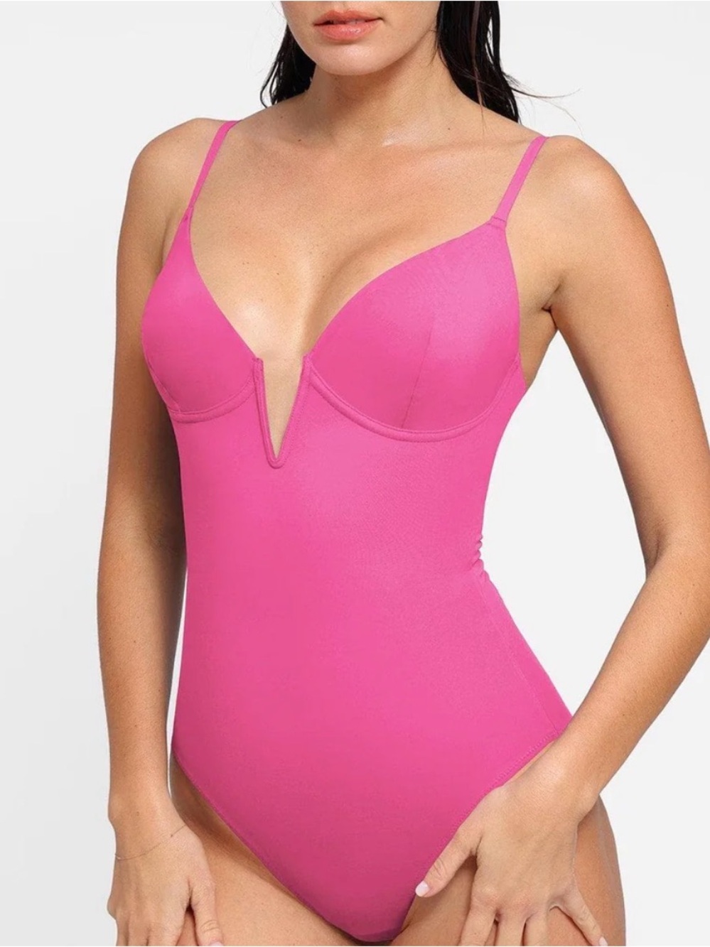 NWT Popilush Hot Pink Shapewear Body-Sculpting Swimsuits